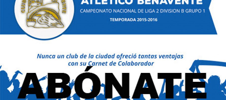 El carnet de Abonado “Yo Colaboro” te viste con la camiseta del At. Benavente