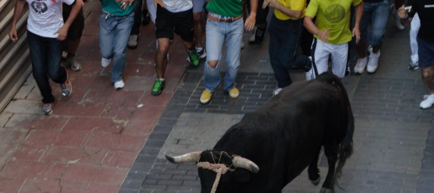 La Calle Herreros a la espera de formar parte del recorrido del Toro Enmaromado 2017