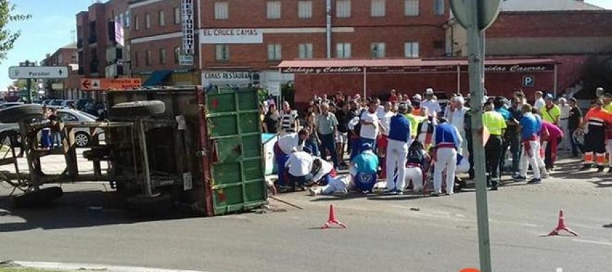 El conductor del tractor de Tordesillas da una tasa de 0,64 en alcohol