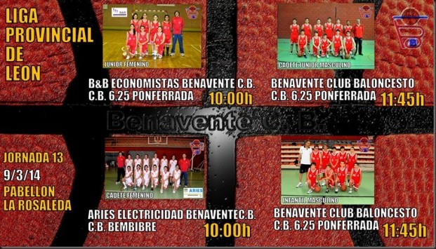 liga provincial de leon  benavente club baloncesto