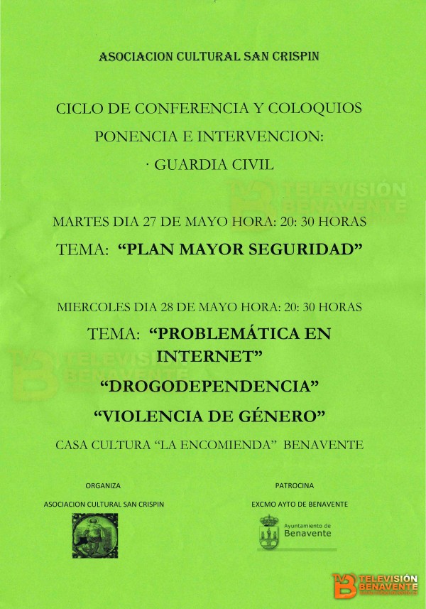 CONFERENCIAS GC SAN CRISPIN