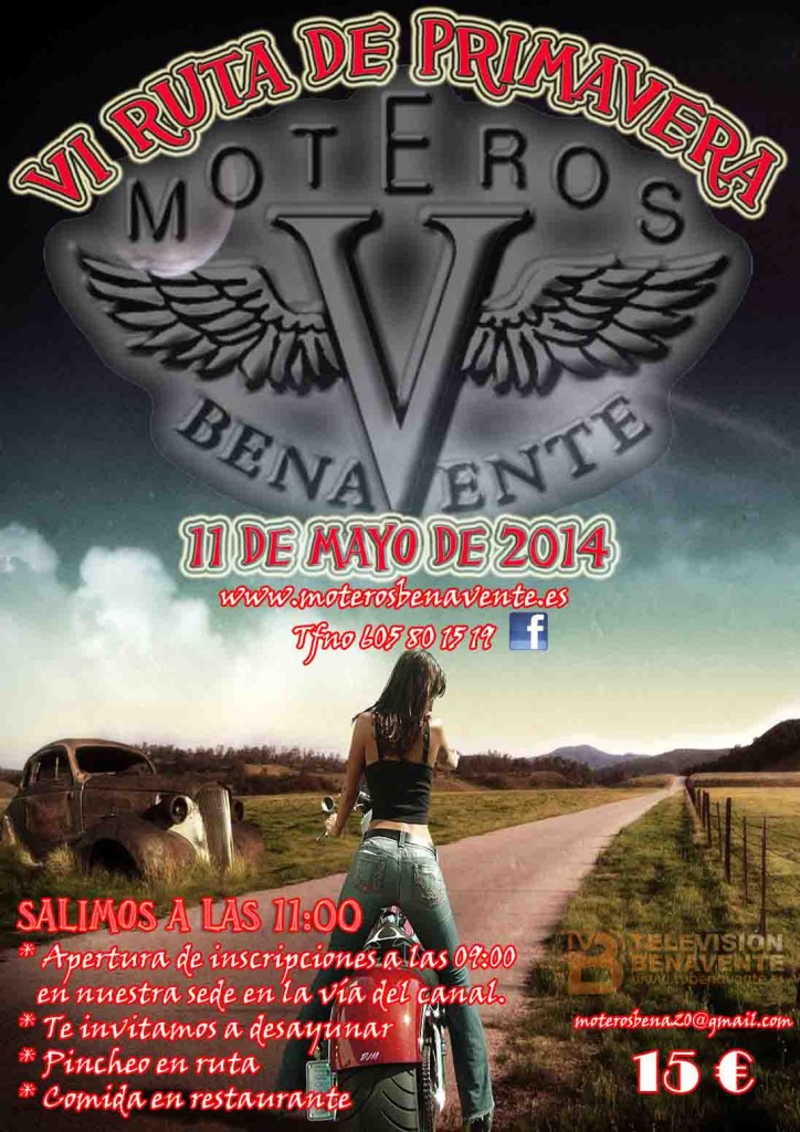 moteros benavente - ruta de primavera 2014