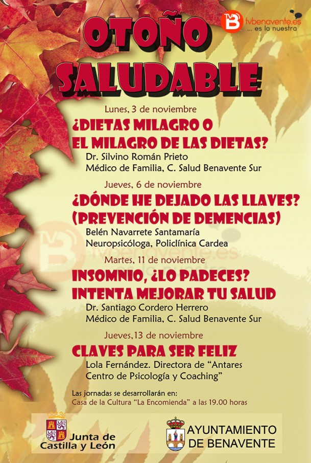Cartel Otoño Saludable 2014