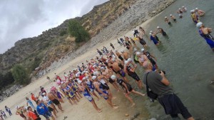 Salida triatlon playa ricobayo