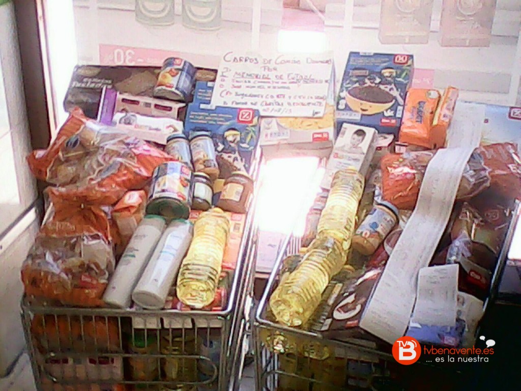Alimentos entregados a Cáritas Benavente
