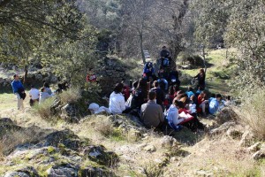 Alumnos en los Arribes del Duero
