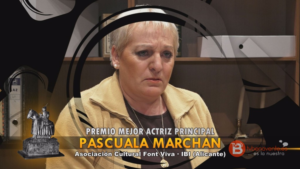 PREMIO MEJOR ACTRIZ PRINCIPAL - TEATRO BENAVENTE 2015