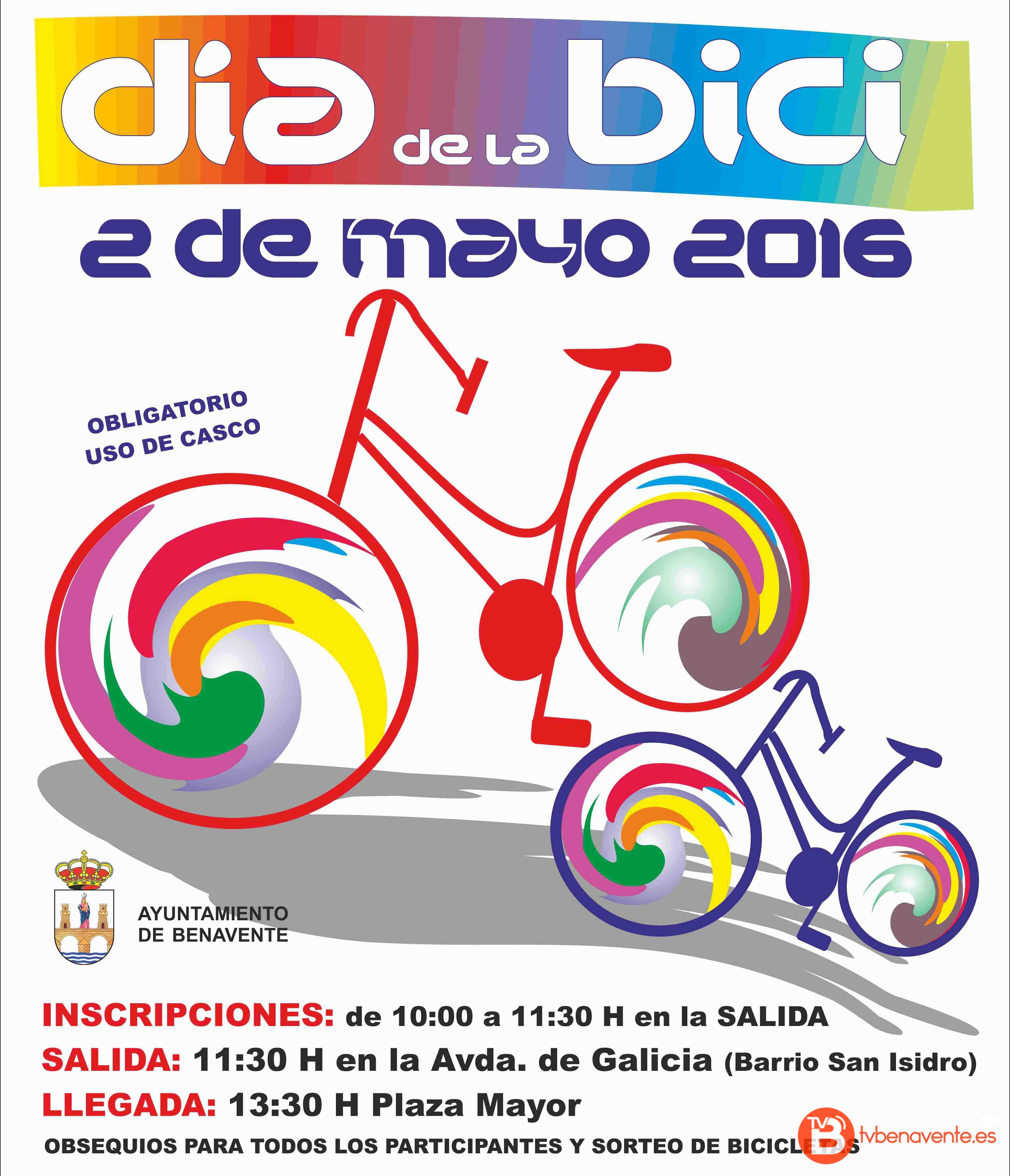 Cartel Dia de la Bici 2016 - Benavente
