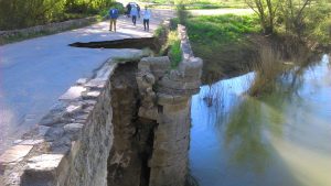 puente romano castrogonzalo desprendimiento 2016