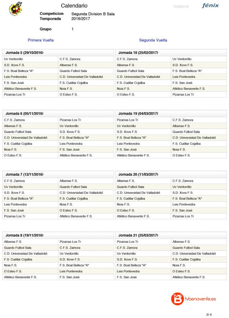 Calendar segunda B grupo1 2